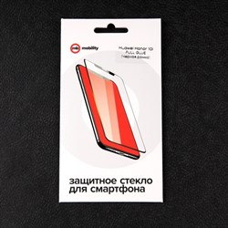 Защитное стекло mObility, для Honor 10i, полный клей, черное - фото 51396153
