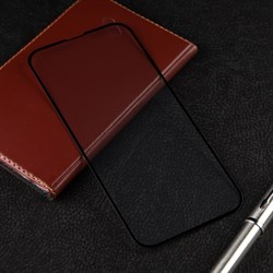 Защитное стекло mObility, для iPhone 14 Plus, полный клей, чёрное - фото 51396167