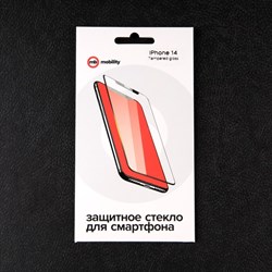 Защитное стекло mObility, для iPhone 14, полный клей - фото 51396278