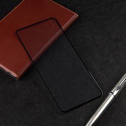 Защитное стекло mObility, для Realme 8, полный клей, черное - фото 51396300