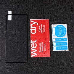 Защитное стекло mObility, для Realme 9, полный клей, черное - фото 51396317