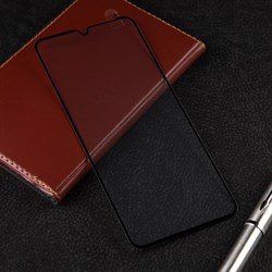 Защитное стекло mObility, для Samsung Galaxy A22 4G, полный клей, чёрное - фото 51396453