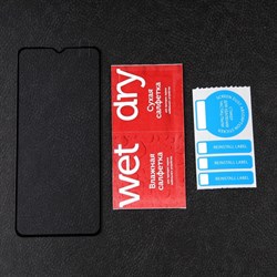 Защитное стекло mObility, для Samsung Galaxy M13, полный клей, черное - фото 51396530
