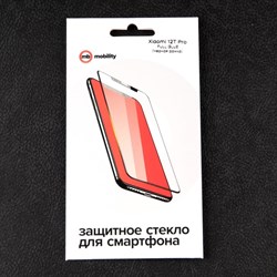 Защитное стекло mObility, для Xiaomi 12T Pro, полный клей, черное - фото 51396633