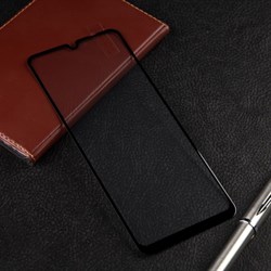 Защитное стекло mObility, для Xiaomi Poco C40, полный клей, черное - фото 51396639