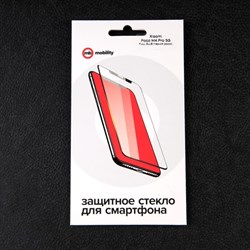 Защитное стекло mObility, для Xiaomi Poco M4 Pro 5G, полный клей, черное - фото 51396663