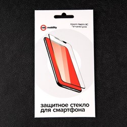 Защитное стекло mObility, для Xiaomi Redmi 9C, полный клей - фото 51396710