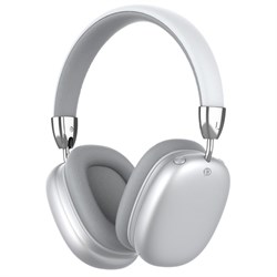 Наушники PERO BH02 ULTIMATE, беспроводные, BT 5.0, микрофон, 300 мАч, до 12 часов, серебристые - фото 51397332