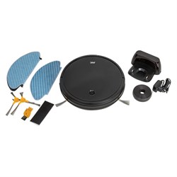 Робот пылесос jvc JH-VR510, 25 Вт, 0.5/0.11 л, чёрный - фото 51398066