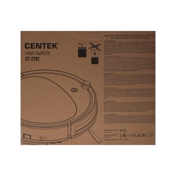 Робот-пылесос Centek CT-2701, 25 Вт, сухая уборка, 0.22 л, 75 мин, чёрный - фото 51398330