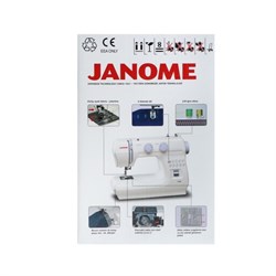 Швейная машина Janome 1008, 60 Вт, 10 операций, полуавтомат, белая - фото 51398771