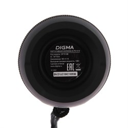 Портативная колонка Digma D-PS1510, 10Вт, BT, microSD,USB,AUX,FM, 1200мАч, черная - фото 51398868