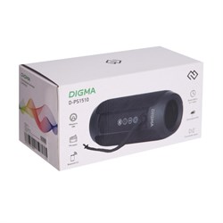 Портативная колонка Digma D-PS1510, 10Вт, BT, microSD,USB,AUX,FM, 1200мАч, черная - фото 51398870