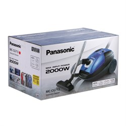 Пылесос PANASONIC MC-CG713R, мешок, 2000 Вт, 6 л, 65 дБ, шнур 5 м, красный - фото 51399456