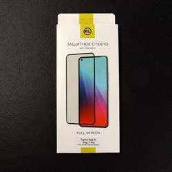 Защитное стекло MB mobility для Tecno Pop 7/Pop 7 Pro, Full Screen, полный клей, чёрное - фото 51399655