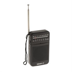 Радиоприемник "Эфир-17", УКВ 64-108 МГц, от бат. 2xAA (не в комплекте), черный - фото 51399674