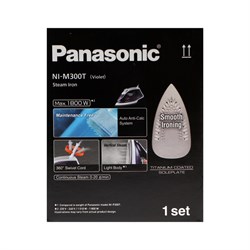 Утюг PANASONIC NI-M 300TVTH VIOLET, 1800 Вт, 20 г/мин, пар удар 80 г/мин, 210 мл, фиолетовый - фото 51399797