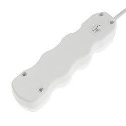 Удлинитель Luazon Lighting ECO, 3 розетки, 2.7 м, 16 А, 3500 Вт, ПВС 3×1 мм2, с заземлением, с выключателем, белый - фото 51399950
