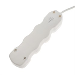 Удлинитель Luazon Lighting ECO, 3 розетки, 2.7 м, 16 А, 3500 Вт, ПВС 3×1 мм2, с заземлением, с выключателем, белый - фото 51399956