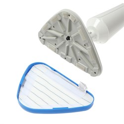 Паровая швабра Windigo WSM-01, 1300 Вт, 350 мл, время нагрева 25 сек, шнур 4 м, бело-голубой - фото 51400128