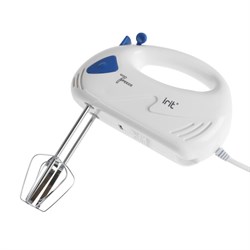 Миксер Irit IR-5400, ручной, 150 Вт, 2 насадки, 7 скоростей, бело-синий - фото 51400507