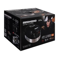 Мультиварка Redmond RMC-M90, 860-1000 Вт, 5,0 литров, цвет черный+металлик - фото 51400778