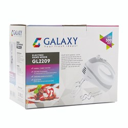 Миксер Galaxy GL 2209, ручной, 300 Вт, 5 скоростей, турбо-режим - фото 51400786