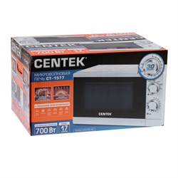Микроволновая печь Centek CT-1577, 17 л, 700 Вт, белый - фото 51400915