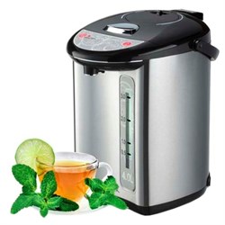 Термопот Centek CT-1082, 4 л, 750 Вт, индикация включения, чёрно-серебристый - фото 51400948