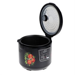 Мультиварка "Добрыня" DO-1009, 11 программ, 4 л, 1000 Вт, черная "маки" - фото 51401064