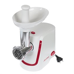Мясорубка электрическая «АКСИНЬЯ» КС-2000, 2000 Вт, реверс, 4 насадки, бело-красная - фото 51401540