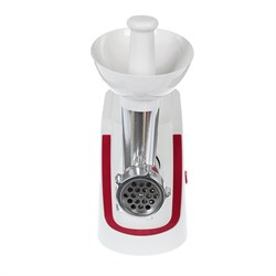 Мясорубка электрическая «АКСИНЬЯ» КС-2000, 2000 Вт, реверс, 4 насадки, бело-красная - фото 51401542