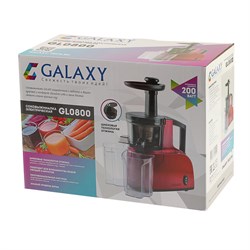Соковыжималка Galaxy GL 0800, 200 Вт, 0.92 л, реверс, красная - фото 51401621