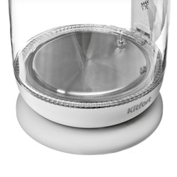 Чайник электрический Kitfort KT-640-3, стекло, 1.7 л, 2200 Вт, подсветка, серый - фото 51401771