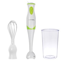 Блендер Luazon LBR-26, погружной, 300 Вт, 0.6 л, 2 скорости, бело-зелёный - фото 51402139