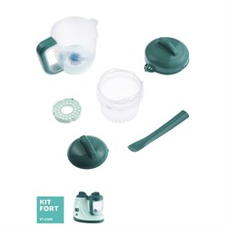 Блендер-пароварка Kitfort КТ-2309, 400 Вт, 0.4 л, бирюзовая - фото 51402229