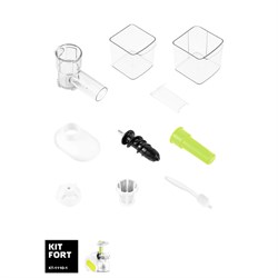 Соковыжималка Kitfort KT-1110-1, шнековая, 150 Вт, 80-100 об/мин, зелёная - фото 51402258