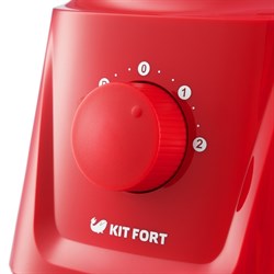 Блендер Kitfort КТ-1356-2, стационарный, 600 Вт, 1.25/0.2 л, 2 скорости, красный - фото 51402458