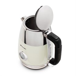 Чайник электрический Kitfort КТ-633-3, металл, 1.7 л, 2150 Вт, встроенный термометр, бежевый - фото 51402547