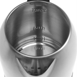 Чайник электрический HOMESTAR HS-1009, металл, 1.8 л, 1500 Вт, серебристо-чёрный - фото 51402779