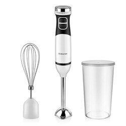 Блендер BRAYER BR1243, погружной, 800 Вт, 0.7 л, 2 скорости, белый - фото 51403068