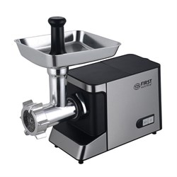 Мясорубка электрическая FIRST FA-5140-5 Stell, 1800 Вт, 3 насадки+кеббе, реверс, серебристая - фото 51403202