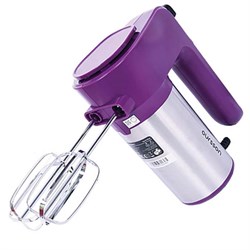 Миксер Oursson HM4001/SP, ручной, 400 Вт, 6 скоростей, 2 насадки, фиолетовый - фото 51403269