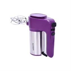 Миксер Oursson HM4001/SP, ручной, 400 Вт, 6 скоростей, 2 насадки, фиолетовый - фото 51403271