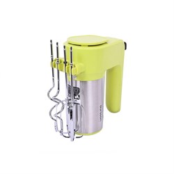 Миксер Oursson HM4001/GA, ручной, 400 Вт, 6 скоростей, 2 насадки, зелёный - фото 51403277