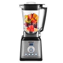Блендер Kitfort KT-1399, стационарный, 2000 Вт, 2 л, 8 скоростей, серебристый - фото 51403316