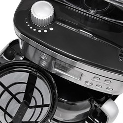 Кофемашина Kitfort KT-705, капельная, 1000 Вт, 1.5 л, серебристо-чёрная - фото 51403369