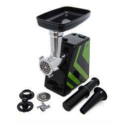 Мясорубка электрическая Kitfort KT-2101-2, 1500 Вт, 1.2 кг/мин, 4 насадки, реверс, зеленая - фото 51403386