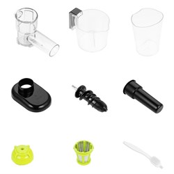 Соковыжималка Kitfort КТ-1111-1, шенковая, 150 Вт, 80 об/мин, чёрно-зеленая - фото 51403613