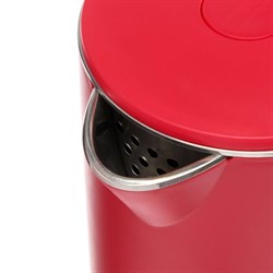 Чайник электрический "Добрыня" DO-1245R, пластик, колба металл, 1.8 л, 2200 Вт, красный - фото 51403618